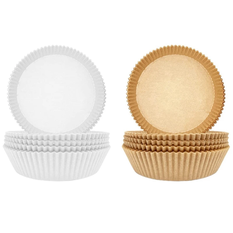 ABHU Air Fryer Disposable Paper Liner,150PCS Non-Stick Disposable Air Fryer Liners,Baking Paper For Air Fryer Oil-Proof