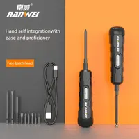 NANWEI 4.2V Electrical Screwdriver Set Electric Screwdrivers USB Rechargeable 30 Bit Set Mini Drill Power Tool Original Product