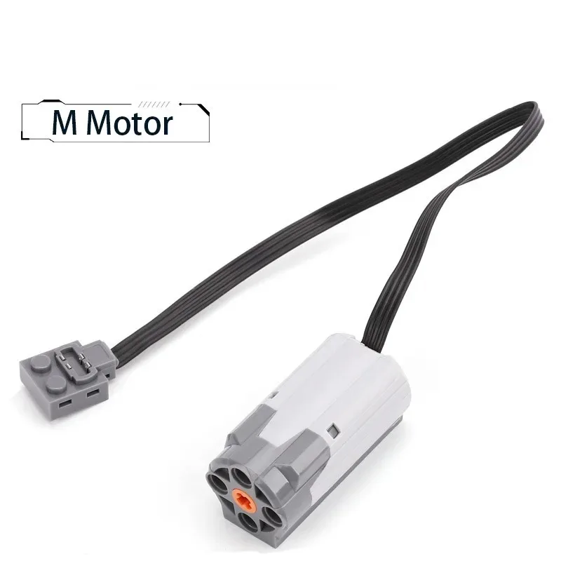 Elektrische motorset de auto Afstandsbediening Accubak Schakelaar met led-licht Power Functie MOC Bouwstenen Auto's Motorspeelgoed