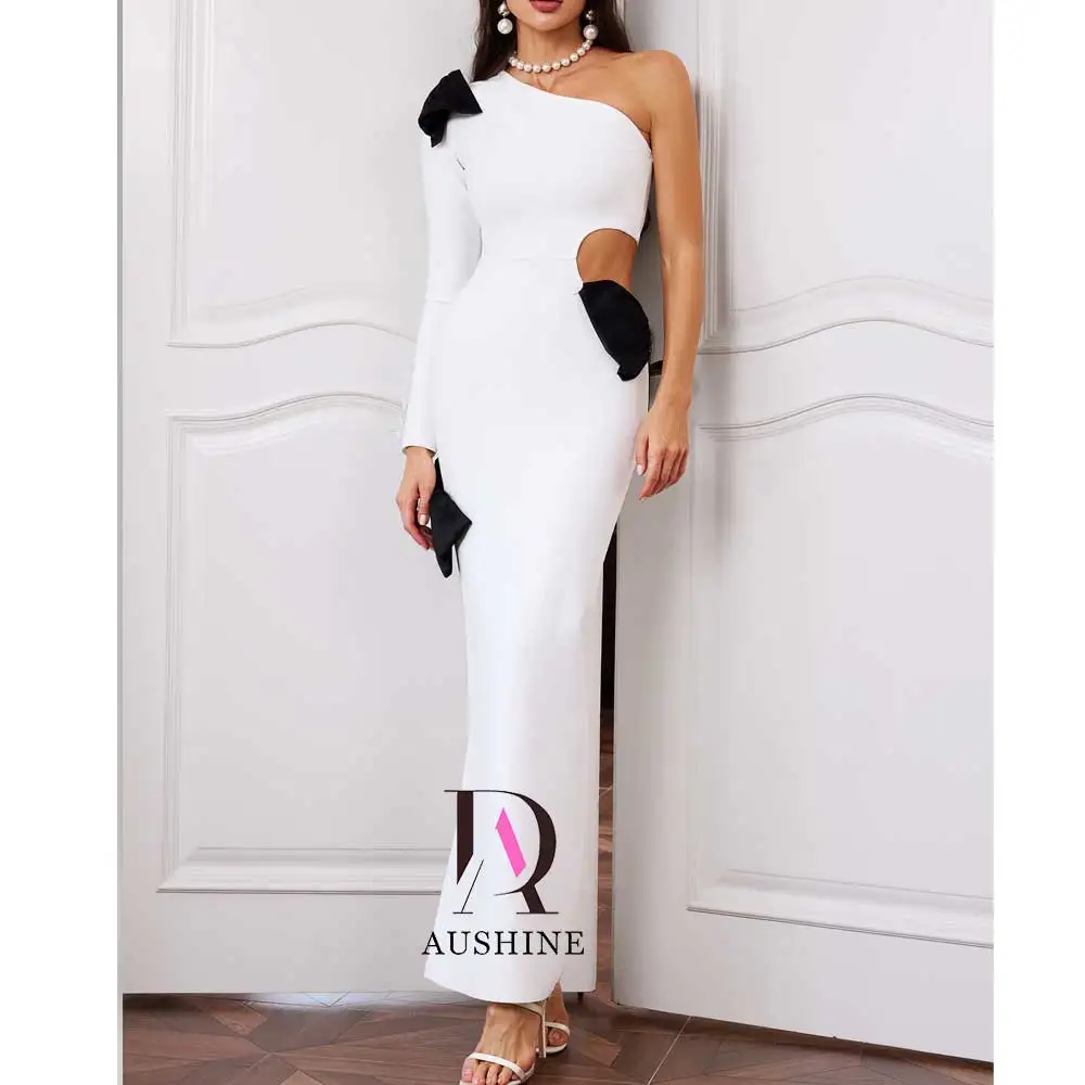 Aushine-Robe de soirée d'anniversaire de luxe pour femme, longueur rinçage, manches longues, fête de mariage élégante, tout ce qui est arabe, été, 2024Fu