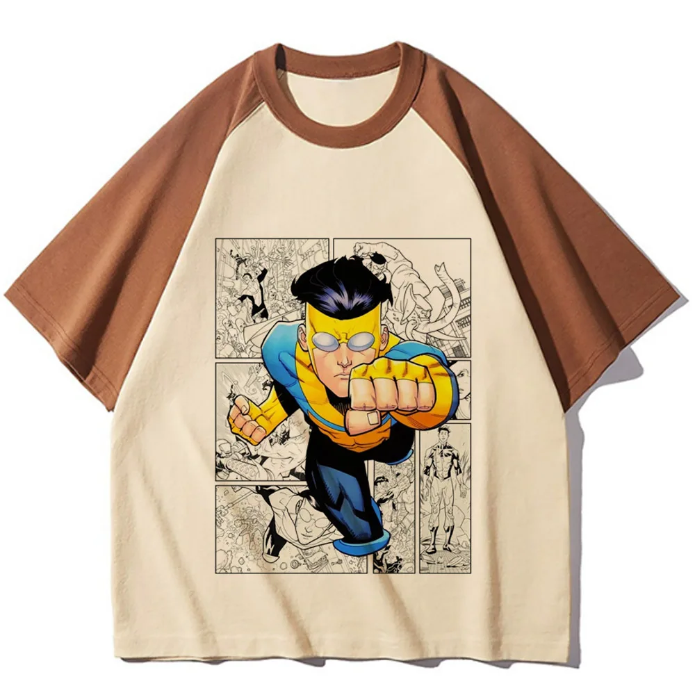 Invincible t-shirt teen aesthetic cheap Retro anime emo t-shirt aesthetic gyaru scene