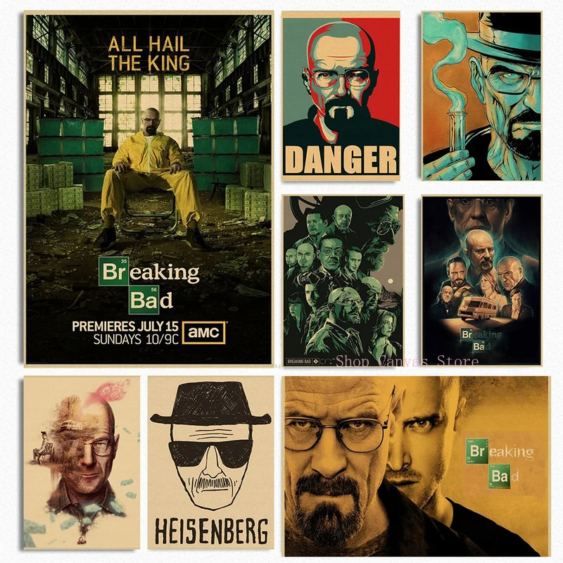 Breaking Bad Poster Classic TV Series Movie Canvas Painting Wall Art Prints Pictures For Living Room Modern Home Decor Cuadros