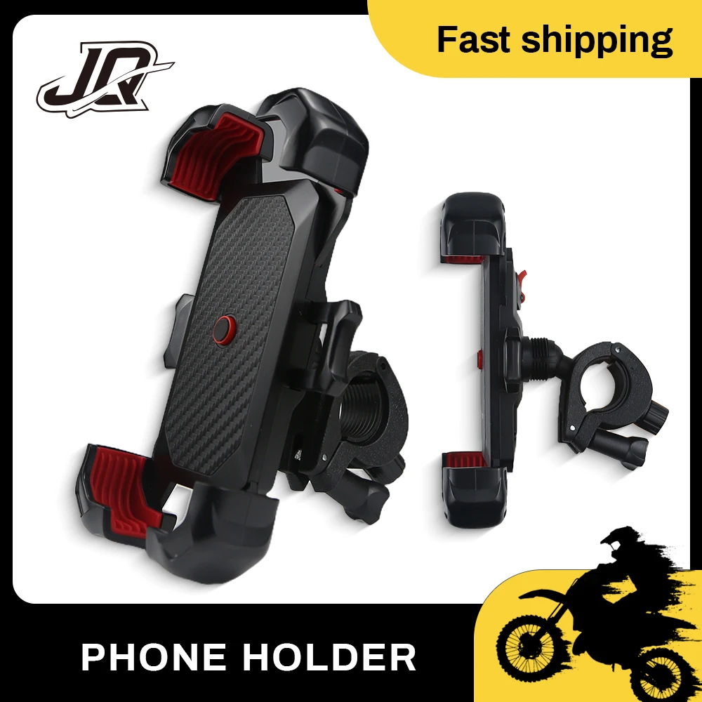 Bike Mobile Phone Holder Support for 4.7-7 inch Mobile Phone 360°View Bicycle Phone Holder Stand Shockproof Bracket