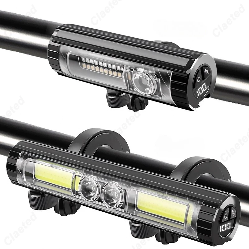 جديد LED السوبر مشرق الجبل ليلة ركوب الإضاءة المصابيح الأمامية USB شحن الكنز إضاءة الطوارئ أضواء التخييم
