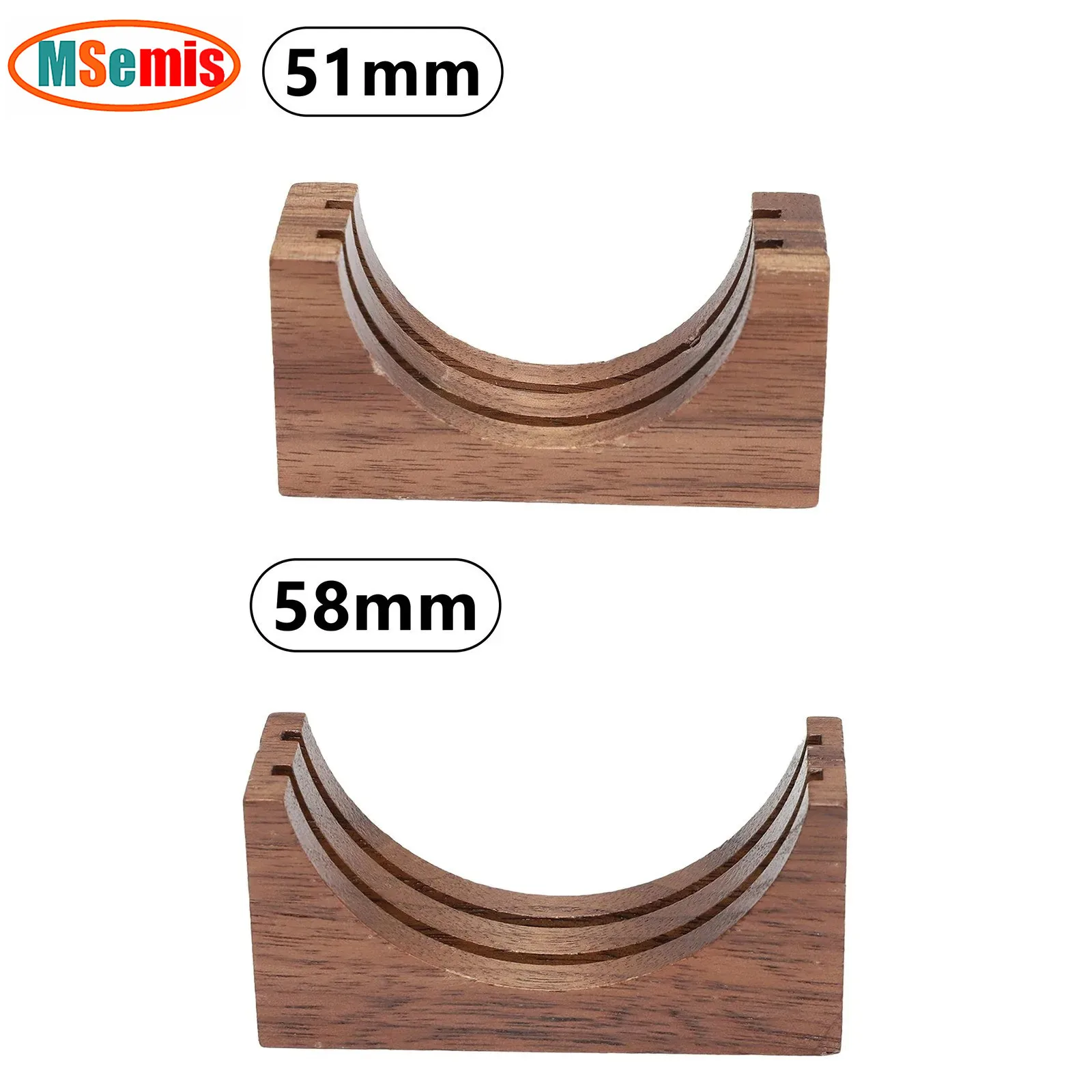 2Packs Espresso Puck Screen Handmade Walnut Stand 1.7mm Thickness 150Î¼m 316 Stainless Steel 51mm/58mm