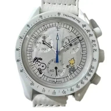 2025 Fashion Man Watch Moon Joint Space Moon Mission Six-hand Chronograph Quartz Men's and Women's Watches