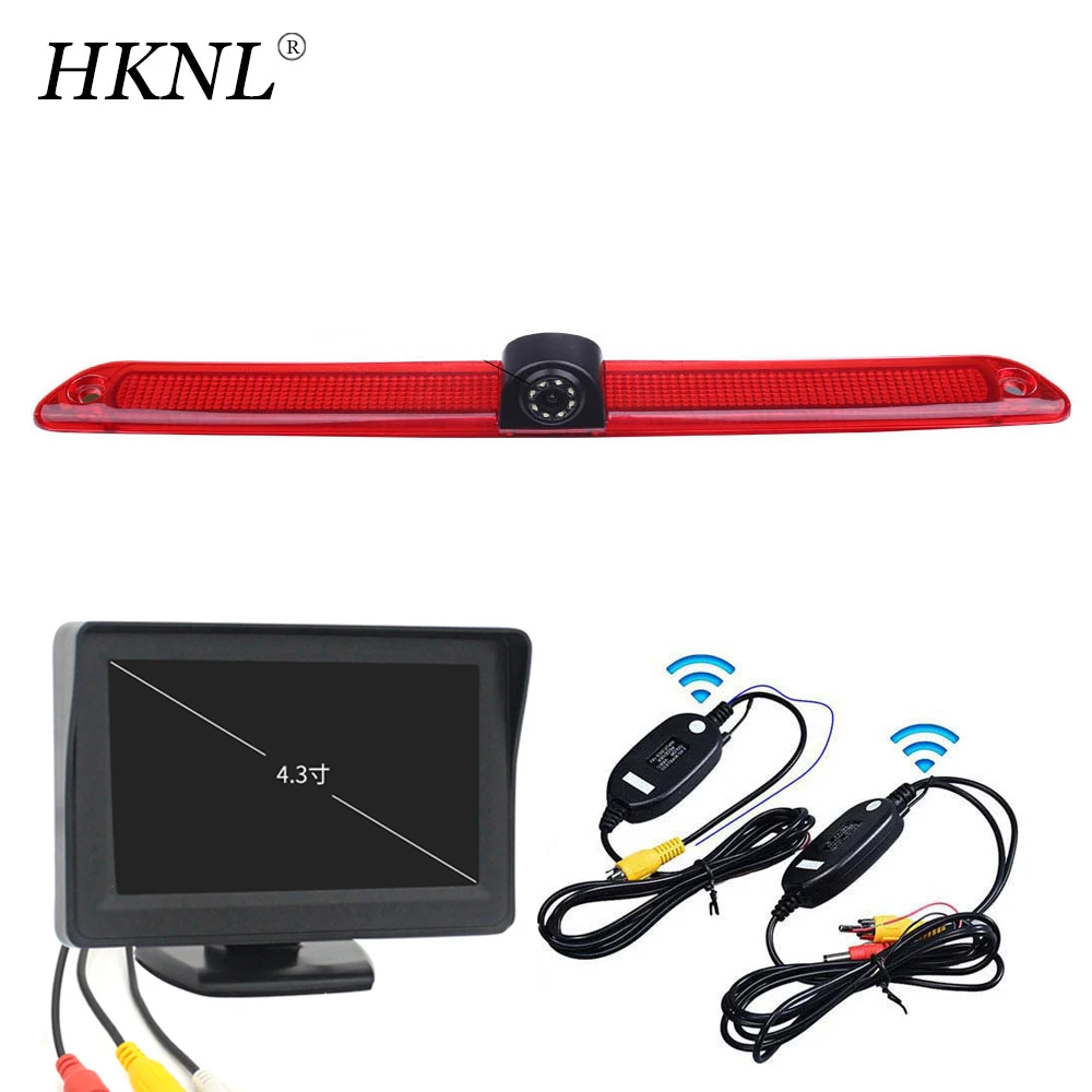 

LED Car Rear View Camera With 4.3"Monitor 2.4GHZ Wireless For Mercedes Benz Sprinter W906 W910 W907 316 Brake Light Bremsleuchte