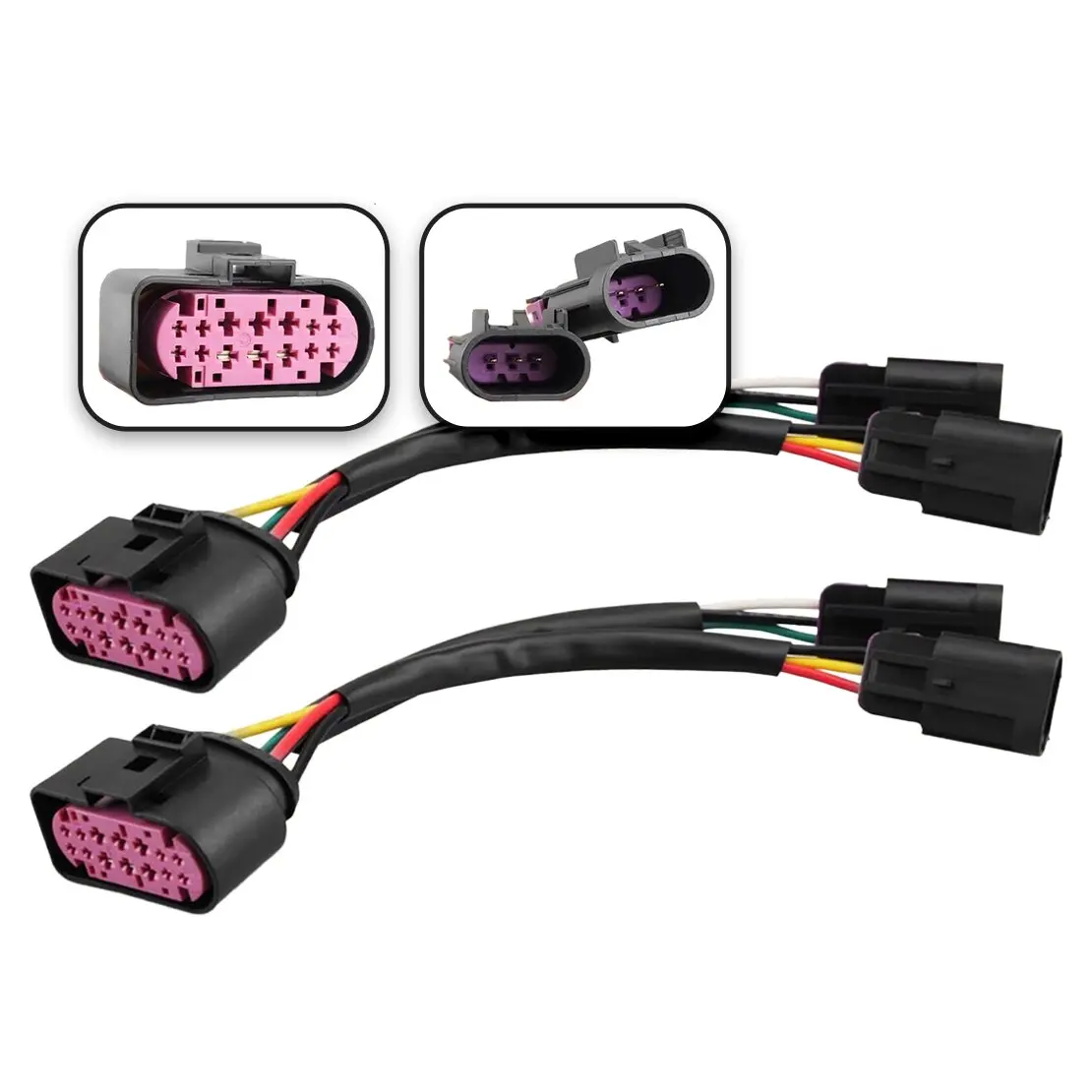 2pcs Conversion Harnesses To Projector Headlight Wiring Plug fit for Dodge Ram Truck 2009-2018
