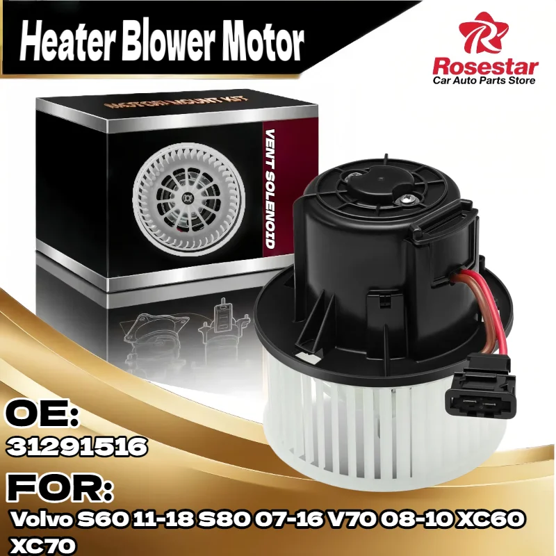 

Передний двигатель вентилятора отопителя HVAC для Volvo S80 2007 2016 S60 2011 2018 V70 2008 2010 XC60 XC70 31291516