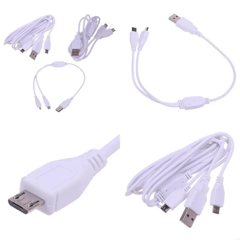 J1HD Dual Micro USB to USB 2 in 1 Charging Y Splitter Cable Fast Charging Cable