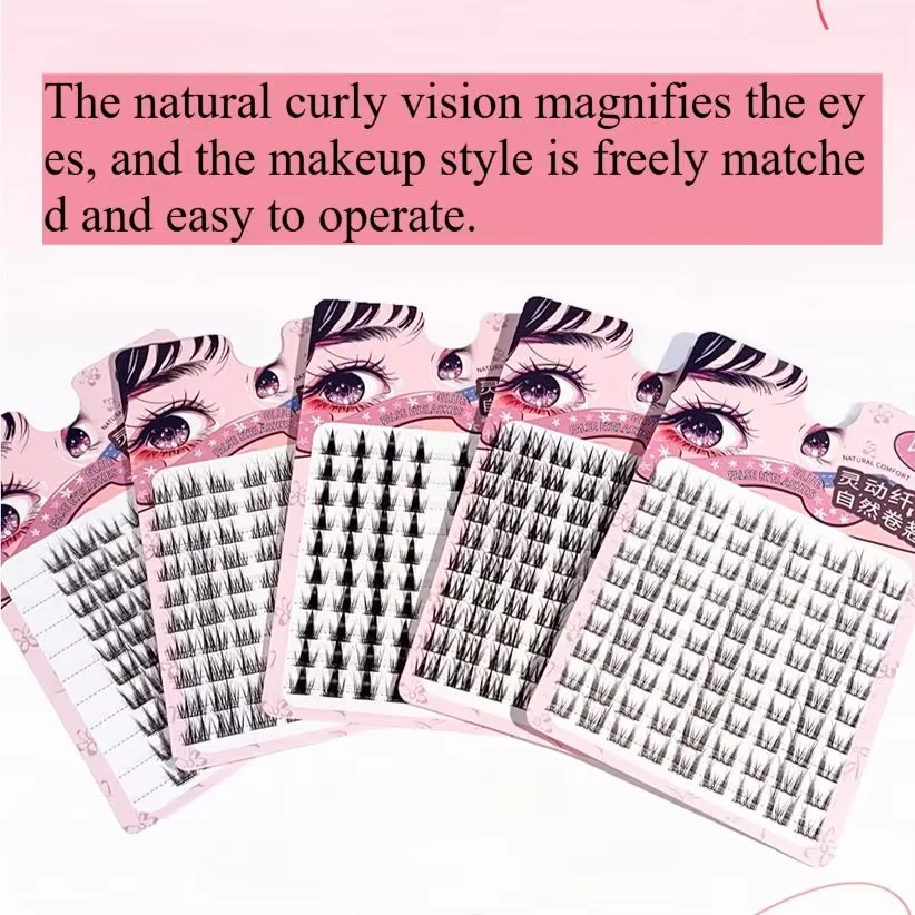 HISYI-Faux cils naturels à double pointe tournesol, accessoire de maquillage pour les yeux