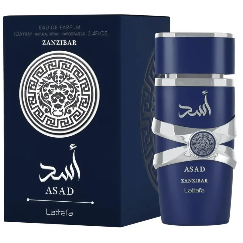 

Lattafa Asad Zanzibar Eau De Toilette for Men - Fresh Spicy Vanilla Coconut Long Lasting Fragrance 3.4 Oz/100 Ml Bottle