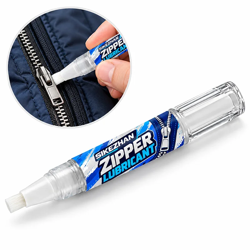 Zipper Lubricant Pen, Wax Alternative for Boat Canvas Wetsuit Drysuit Tents, Smooth Sticky Zippers, Heavy Duty Repair Tool