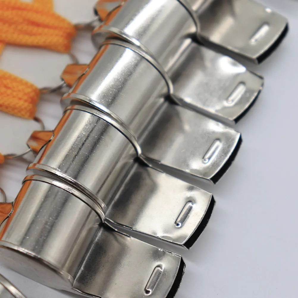 

12 Pcs Impact Metal Referee Whistle Cheering Stainless Steel Emergency Whistles Silver Fan