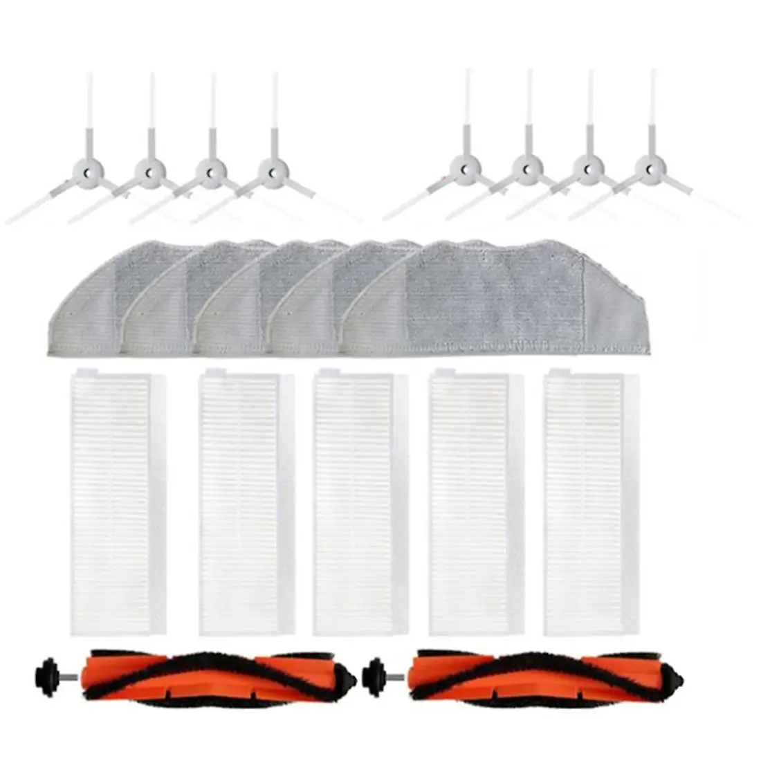 샤오미 미 메인 롤링 브러시 사이드 브러시 필터 걸레 천, 1 세트