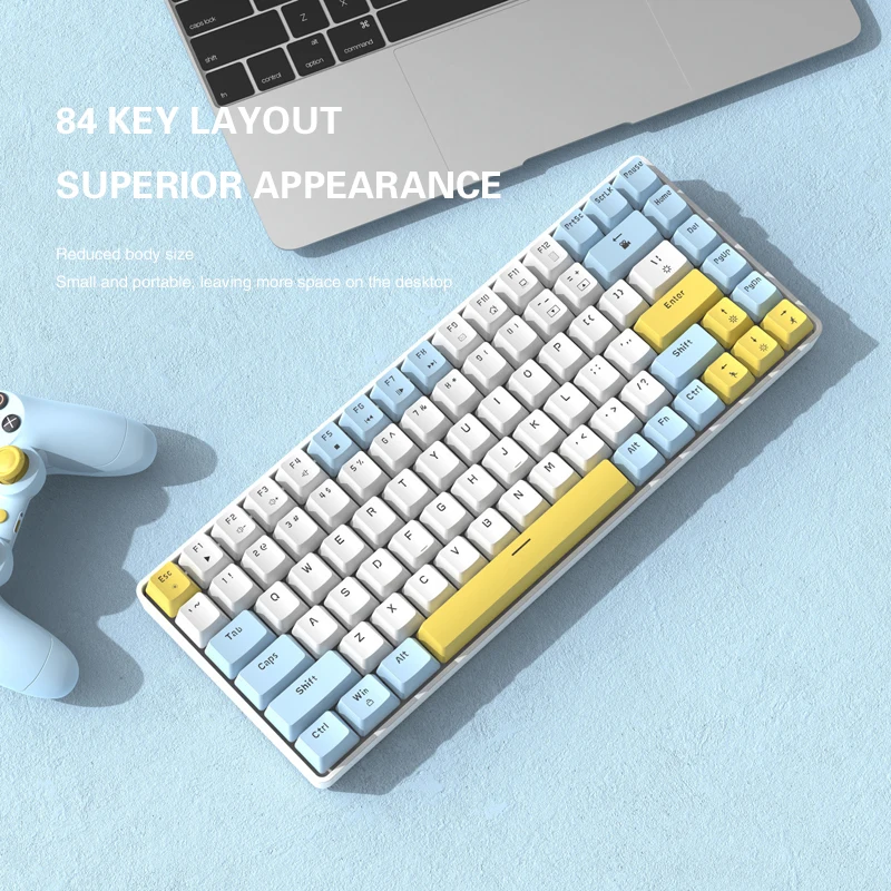 Ziyoulang K84 Mechanical Keyboard Notebook Game Light Up Computer Custom Hot Swappable Esports Mechanical Keyboard