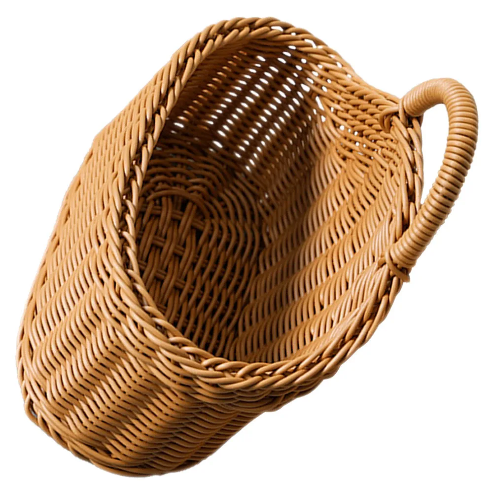 

Handmade Basket Decorative Organizer For Home Living Room Cafe Space Saving Vegetable Fruit Kitchen Hanging Basket Woven Storage