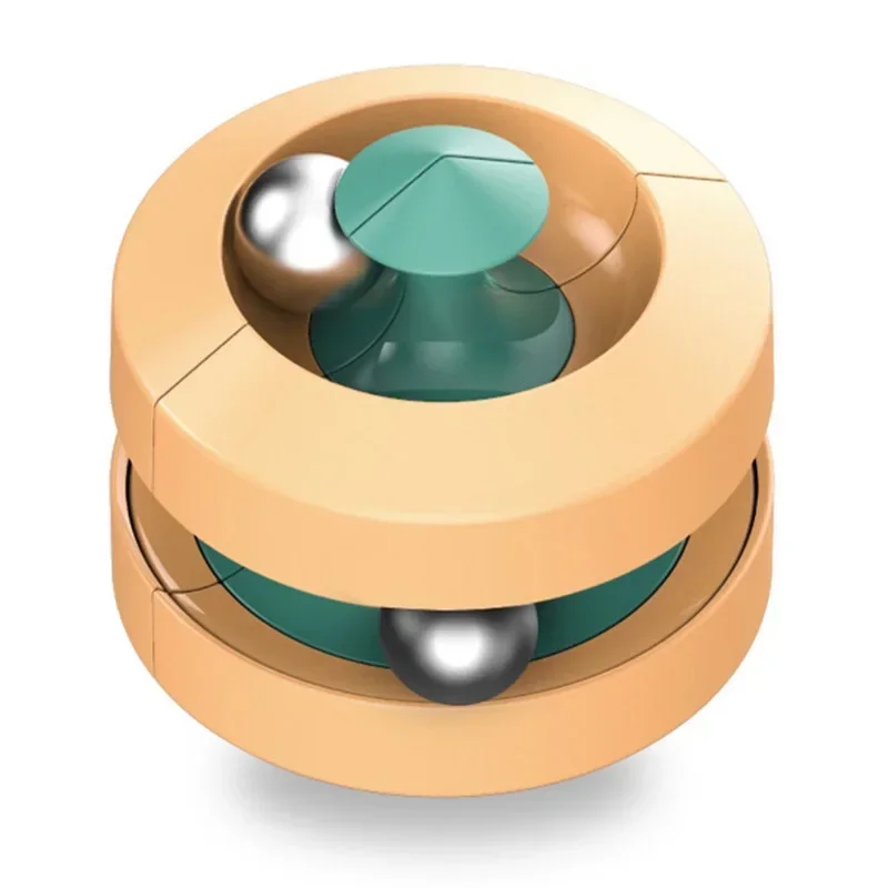 Pista rotante in marmo perline magiche Orbit Ball decompressione della punta delle dita Infinity Cube Spinner alleviare lo Stress Puzzle deformare i giocattoli