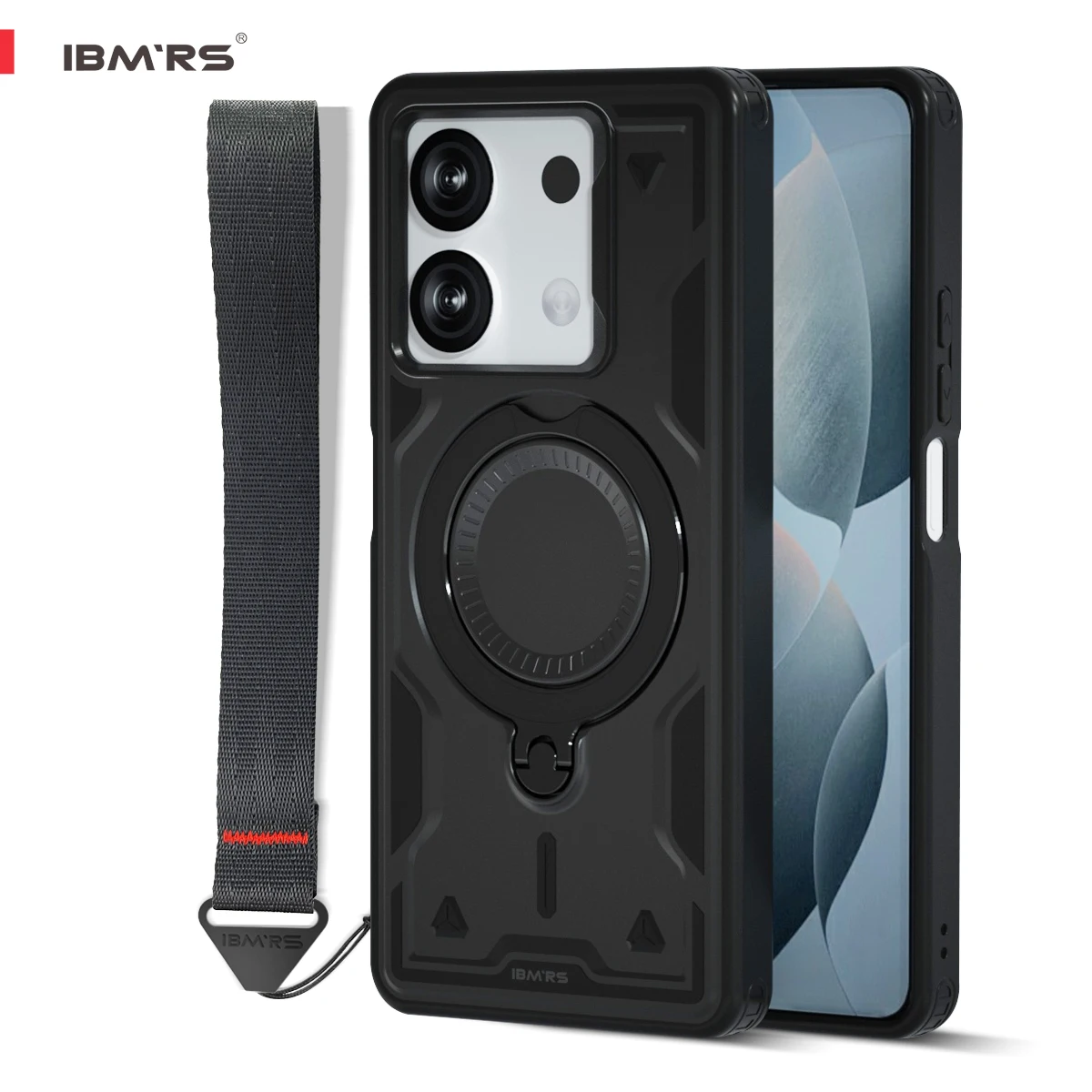 

for Redmi Note 13 Pro 4G Case Magnetic Shockproof [6.67 Inch] with Kickstand & Lanyard | Anti-Drop Cover for Daily Use
