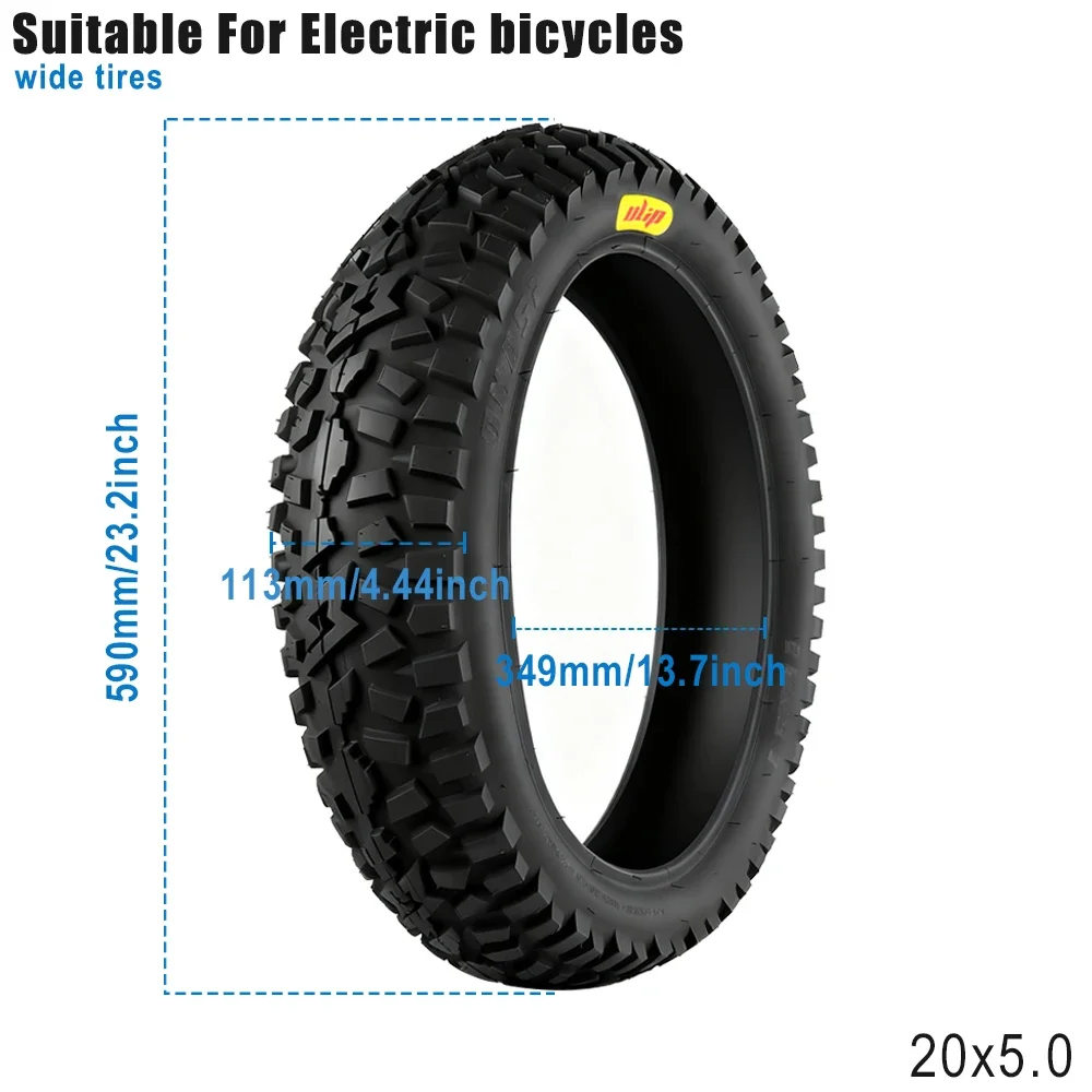 20x3.0 20x4.0 20x4.5 20x5.0 Fat Tire 20x400 Schlauch für 20 Zoll E-Bike – Verschleißfeste Offroad-Sand-Schnee-Reifen-Teile – Detail 35