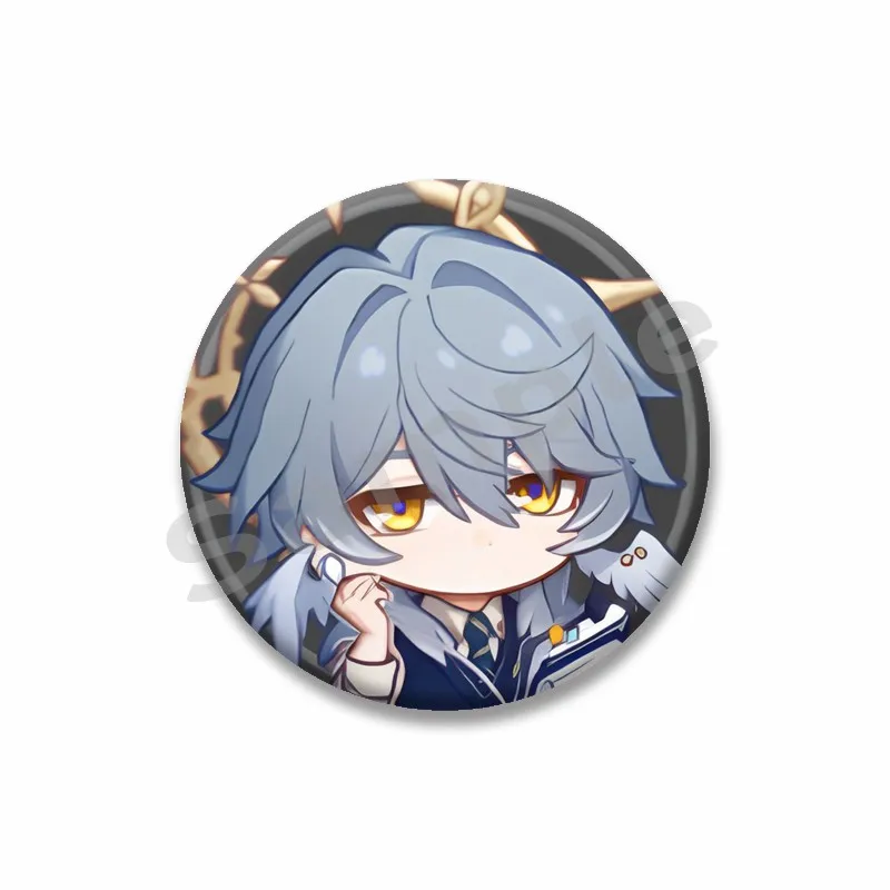 Honkai Star Rail Sunday Round Brooch, Cute Design