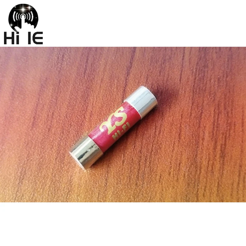 1pcs High-end HIFI Gold Plated Silver Cap Nano Fuse CD Audio Amplifier Tube Amp Decoder Fuse Slow Blow Fuse 6x32mm 5x20mm