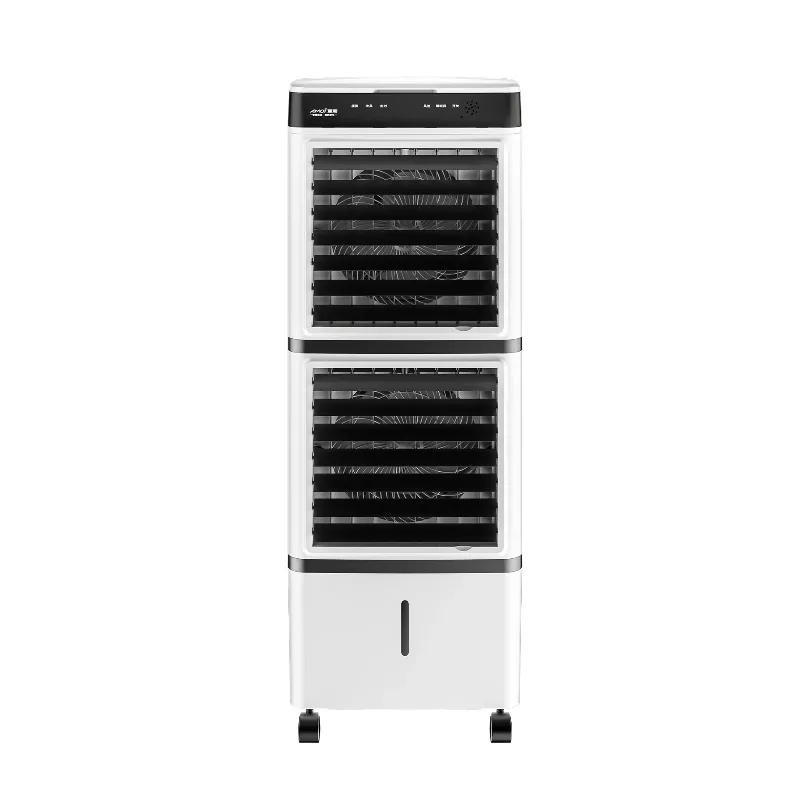 Portable Double Layer 14L Large Water Tank  Evaporative Air Cooler for Indoor Large Spaces Mobile Water  Air Cooled Fan