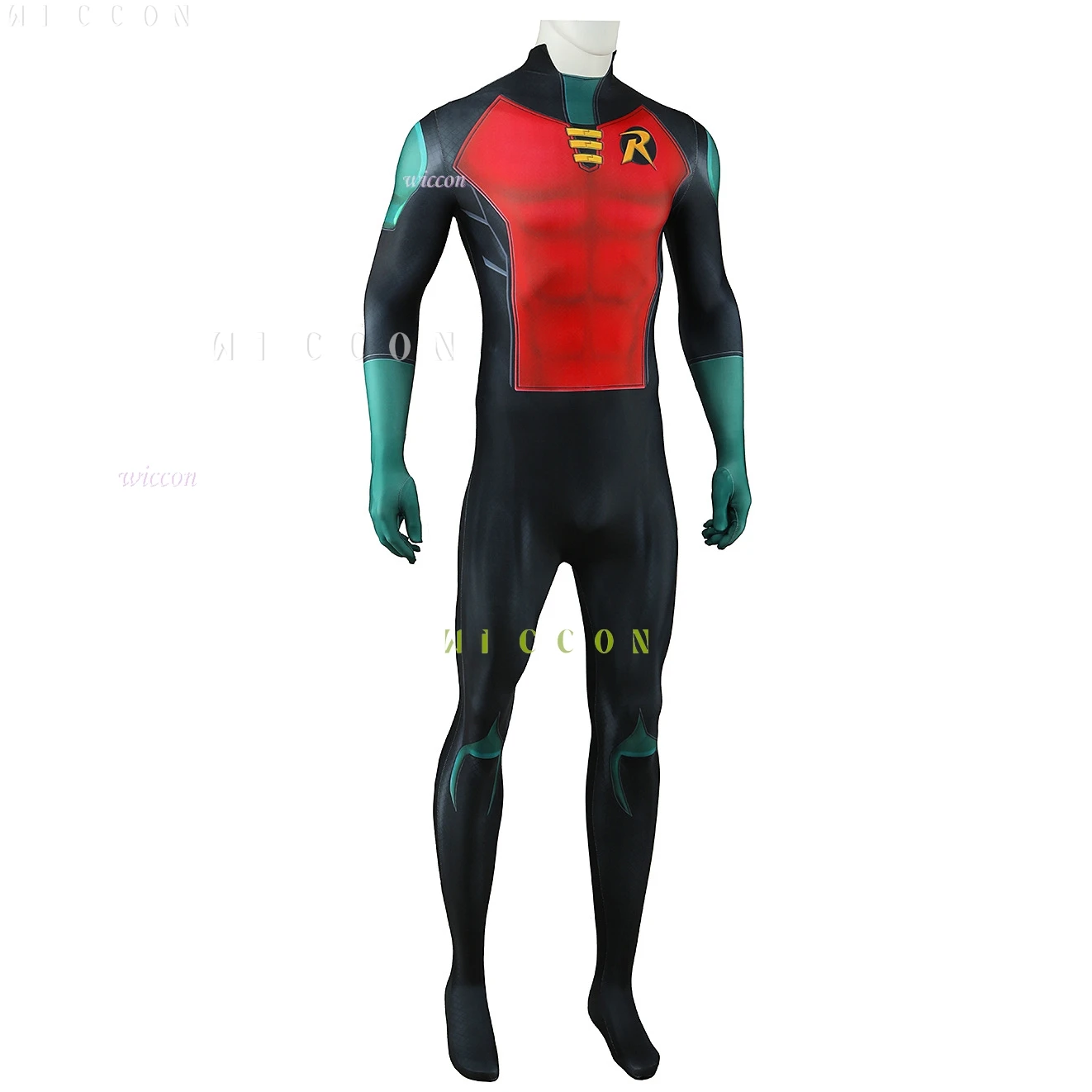 Halloween Costumes Adults Kids Anime Cartoon Teen Game Titans Superhero Robin Comic Grayson Cosplay Jumpsuit Halloween Uniform R - view 4