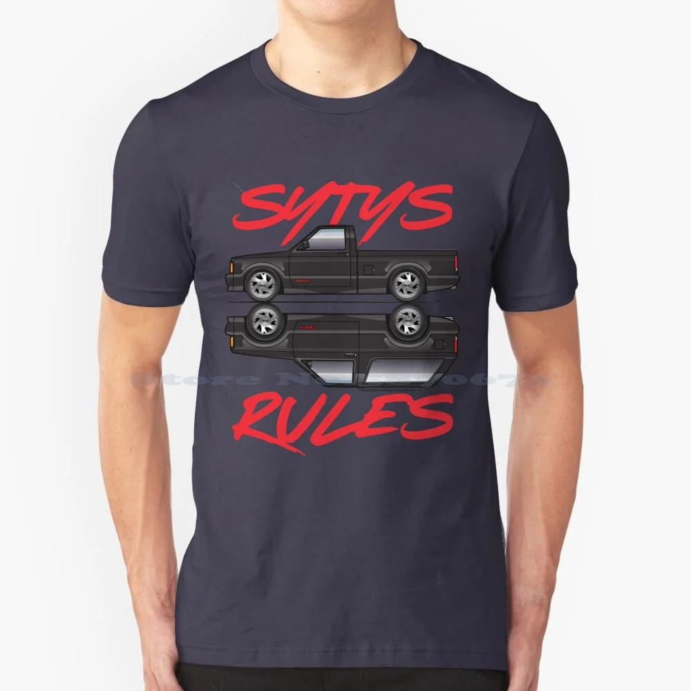 Sytys T Shirt 100% Cotton Tee 1991 1992 1993 Syclone Typhoon Turbocharged Intercooled Sonoma Gt Pickup Truck