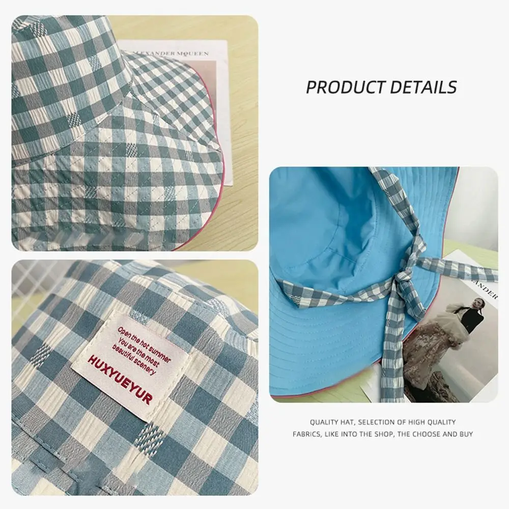 أزياء الأشعة فوق البنفسجية حماية دلو قبعة قابلة للطي واسعة حافة ظلة قبعة منقوشة تنفس قبعة الصيادين