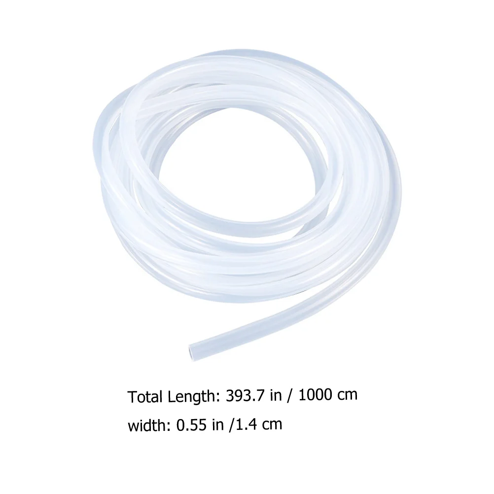 

PVC Hose Transparent Flexible Tubing 10m Clear for Home Brewing Liquid Transfer Chemical Resistant