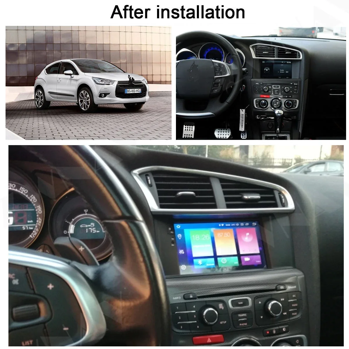 DSP Carplay 2 DIN Android ekran dla Citroen C4L DS4 2011 2012 2013 2014 2015 Stereo Audio odbiornik radiowy rejestrator GPS jednostka główna