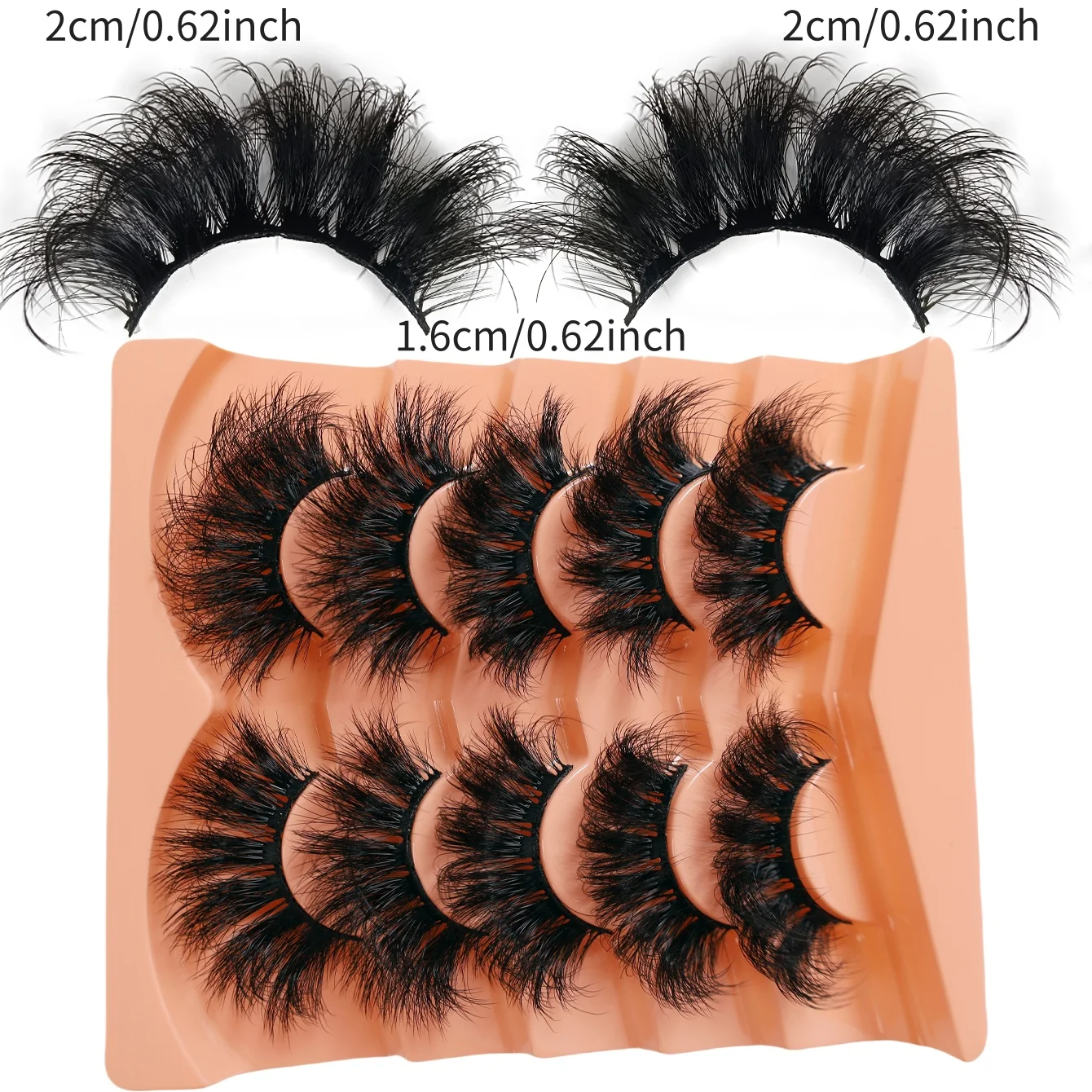 5-Pair Explosive Hair New Product False Eyelash Multi Layer Thick Cross Eyelash