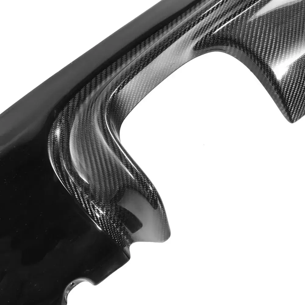 For BMW 3 Series E46 M3 COUPE 2002-2006 Rear Bumper Diffuser Splitter Lip Carbon Fiber Black Look Rear Bumper Protection Guard