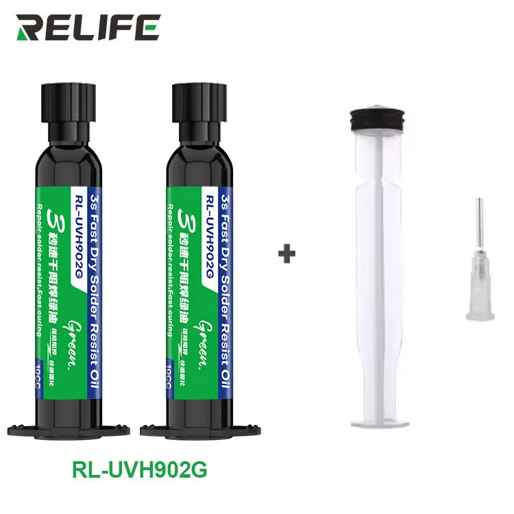 RELIFE RL-UVH902 Quick Dry UV Curing Glue 3 Seconds Transparent Solder Mask for Phone PCB Flying Wire Repair - view 6