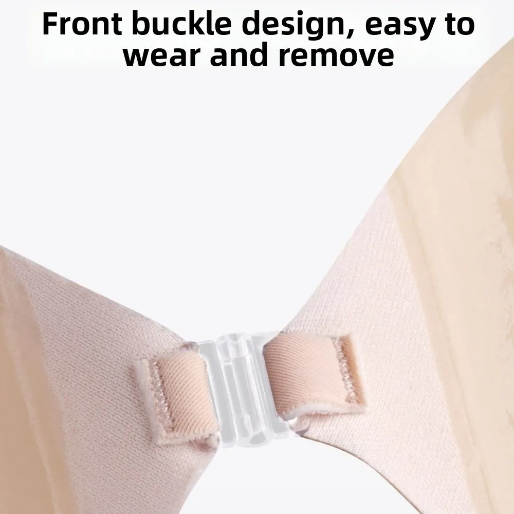 

Breathable Invisible Breast Patch Seamless Small Breasts Gathered Adhesive Bra 3CM Thickness with Shoulder Strap