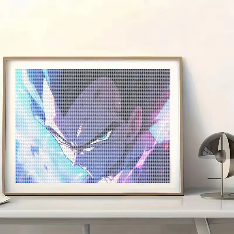 1PC 40x50CM Vegeta Super Saiyan Dragon Ball Z 5D Diamond Painting Kit, Full Drill Anime Manga Character Diamond Art DIY Craft