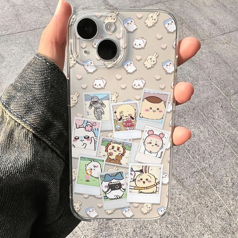 

Funny Cartoon Sticker Chiikawa Phone Case For Xiaomi Redmi Note 14 13 12S 12C 11 10C 13C 10s A1 A2 A3 Pro Plus 5G soft TPU Cover