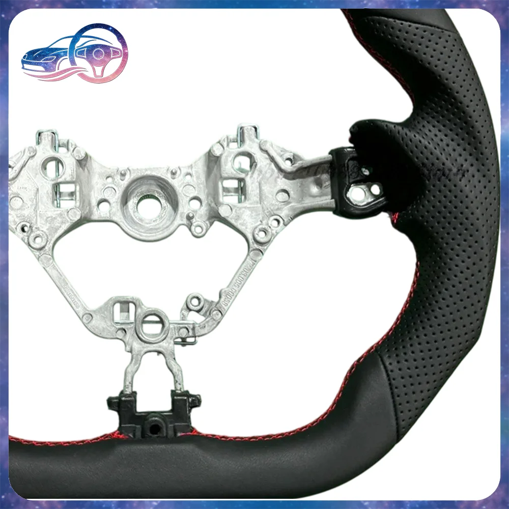 Leather Steering Wheel Fit For Toyota 86/Subaru BRZ GR86 GR 86 2017-2024 Perforated Leather  Steering Wheel Car Accessory view 4