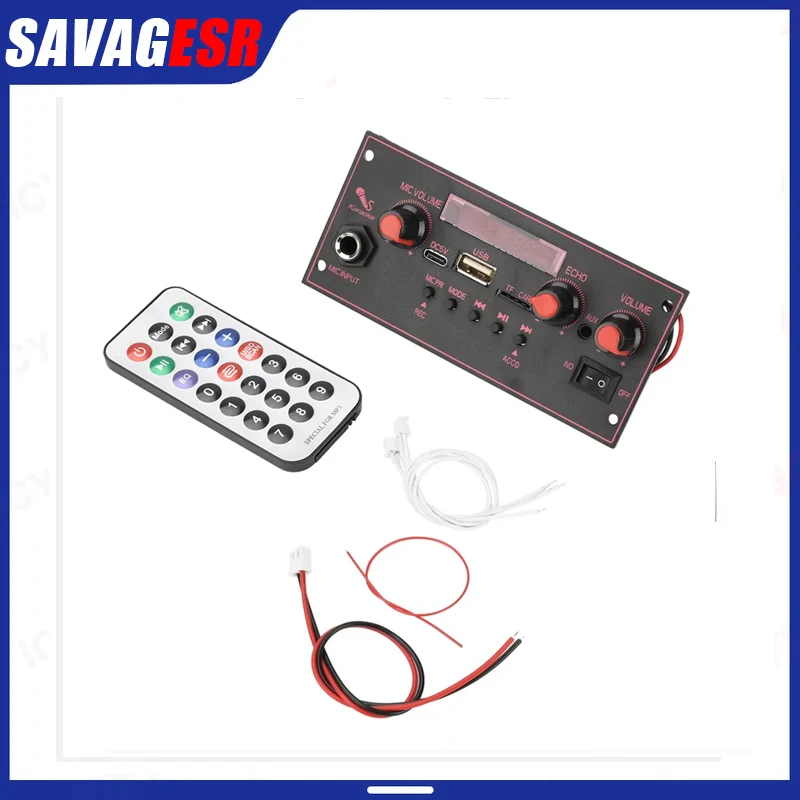 DC 3.7-5V  MP3 5.0 Bluetooth decoding board amplifier board with microphone function 2x10W with amplifier without batteries