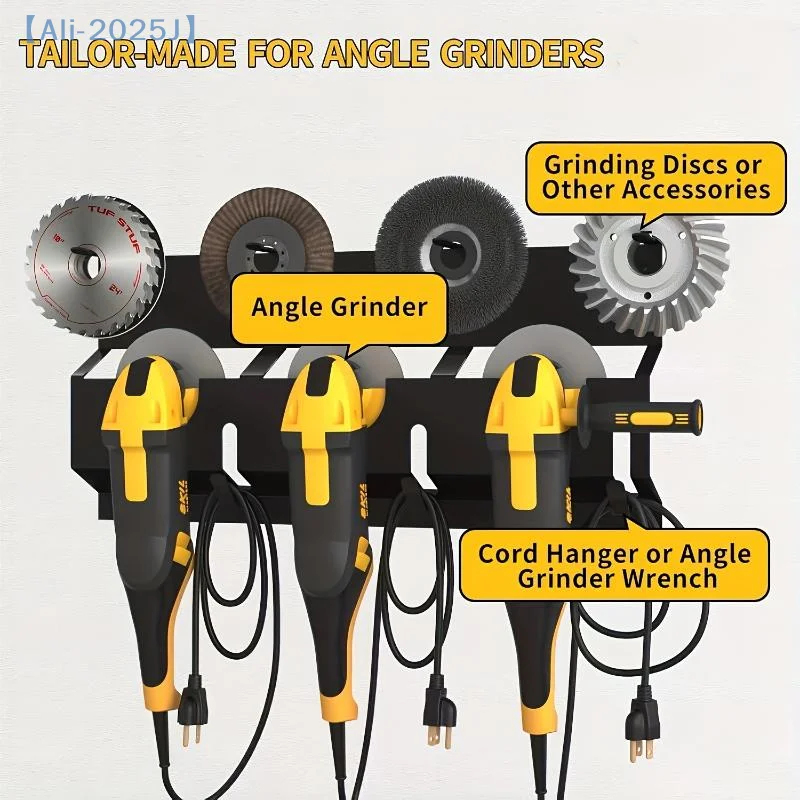 Support de meuleuse d'angle mural, support de meuleuse d'angle, disque de meuleuse d'angle, support de stockage de câbles pour Machines de découpe et de polissage