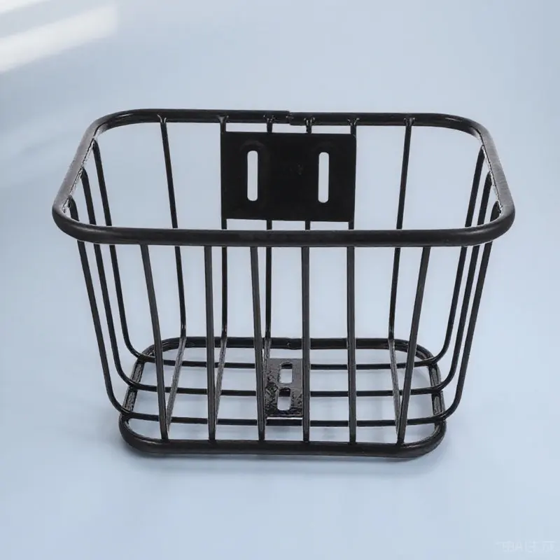 

Bike Basket Front Metal Detachable Handlebar Basket Bike Accessory Sturdy Storage Container