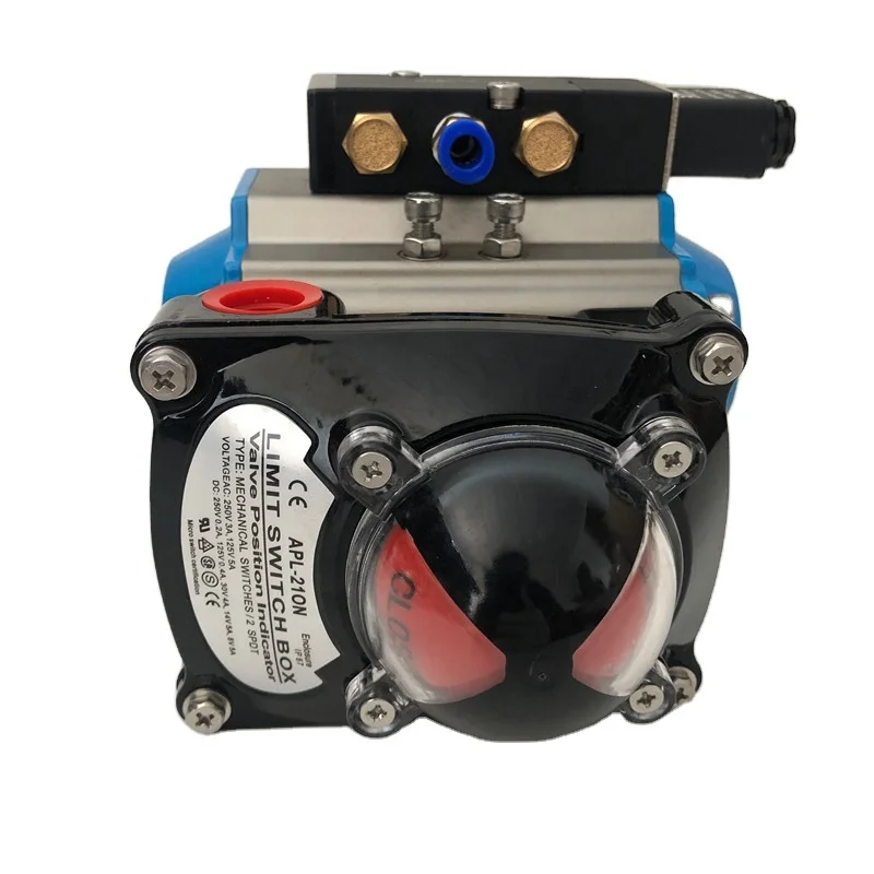 Cross-border Special Offer Sanitary Three-Clamp Pneumatic Butterfly Valve, Double Acting Actuator, SS304, 316 Stainless Steel
