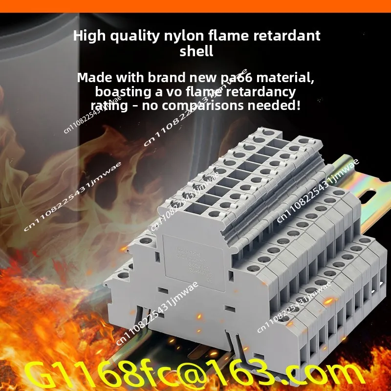 DIKD1.5 Three-layer Terminal Block Rail Type 3-layer Didk Three-in and Three-out Sensor