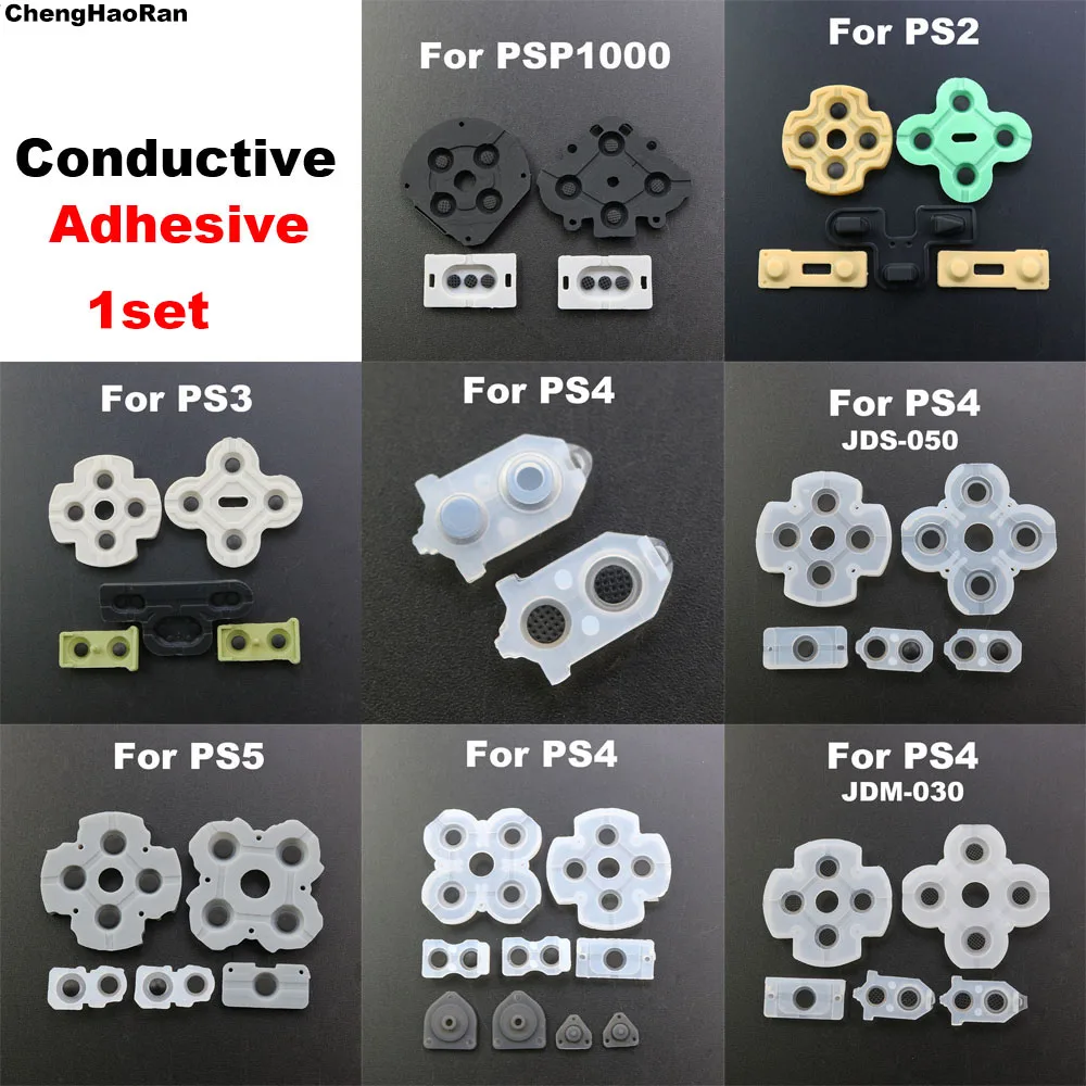 

1Set Replacement Conductive Silicon D Pads Rubber button for PS2 PS2 PS3 PS4 PSP1000 Controller Repair Part