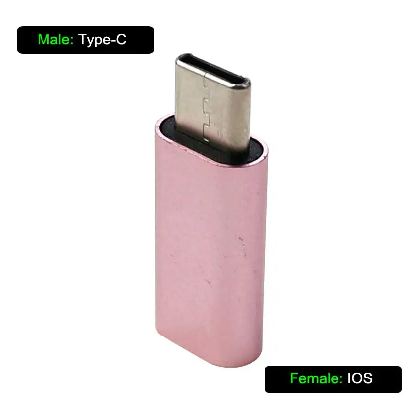 YuXi 5pcs For iPhone Type-C Adapter to Micro USB / USB 3.0 Type C For IOS/Android Data Cable Converter Adapter