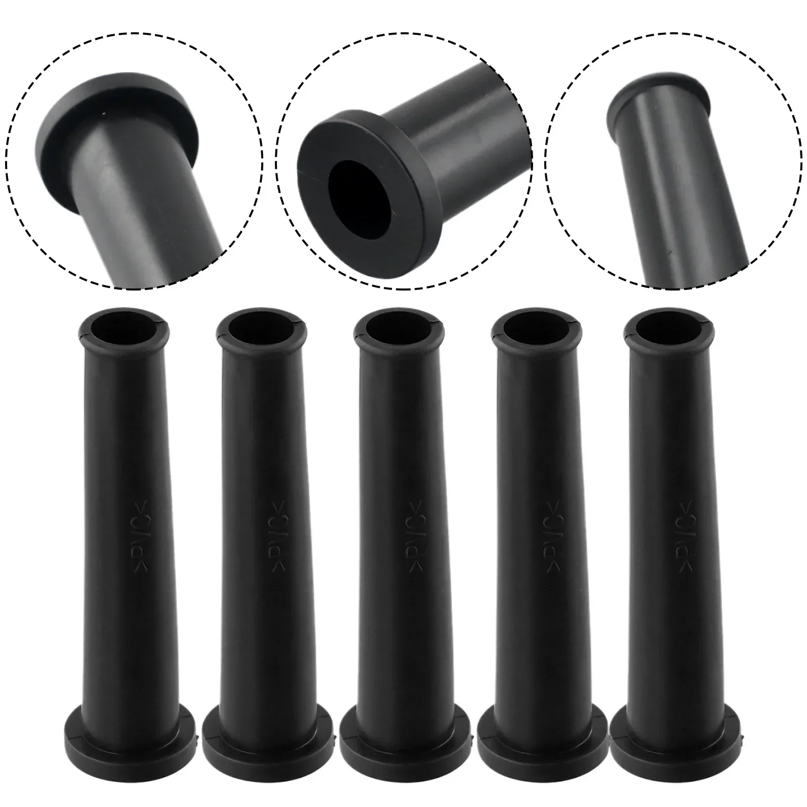 5/10Pcs 9/10/12mm Rubber Wire Protectors Cable Sleeve Boot Cover For Angle Grinder Wire Connect Protections Electric Drill Cable