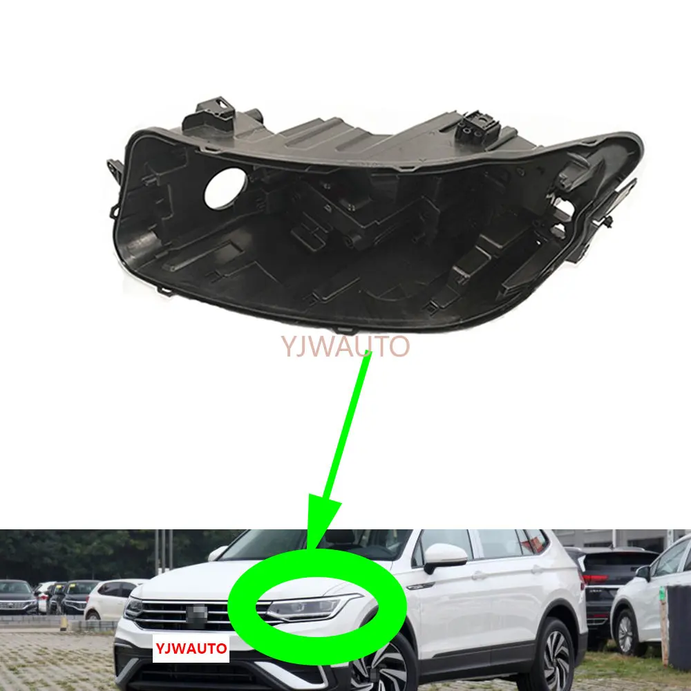 Headlight Base for VW Tiguan L 2022 Headlamp House Car Light  Replacement Rear Front Lamp Holder Back Support