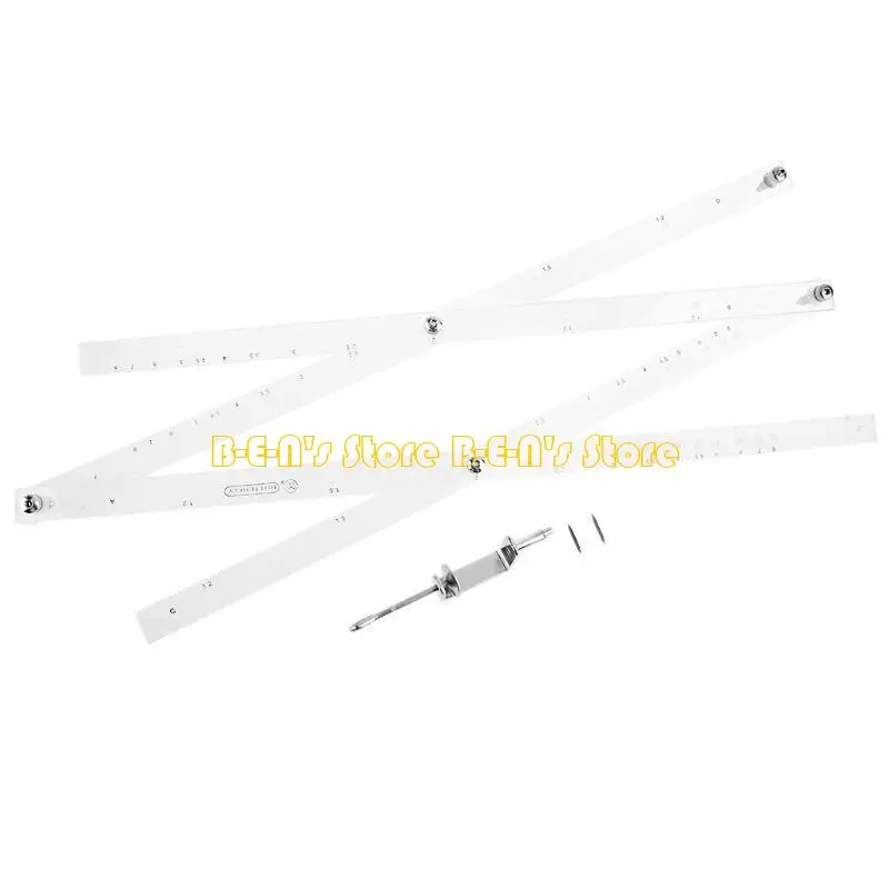 Y1AD Pantograph Copy Rluer Drawing Enlarger Reducers Tool Metal Rulers 50cm Scale