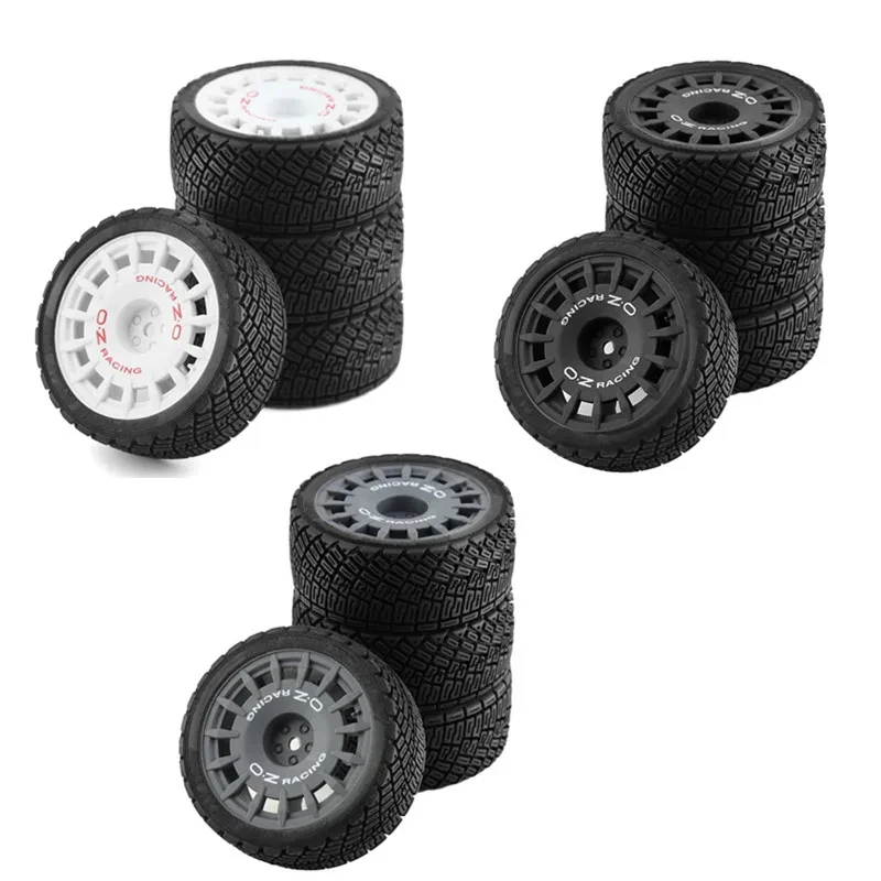 4PCS 1/10 RC Racing Car Tires On Road Tire Wheel dla Tamiya TT01 TT02 XV01 HPI 1/10 RC Car Upgrades Parts